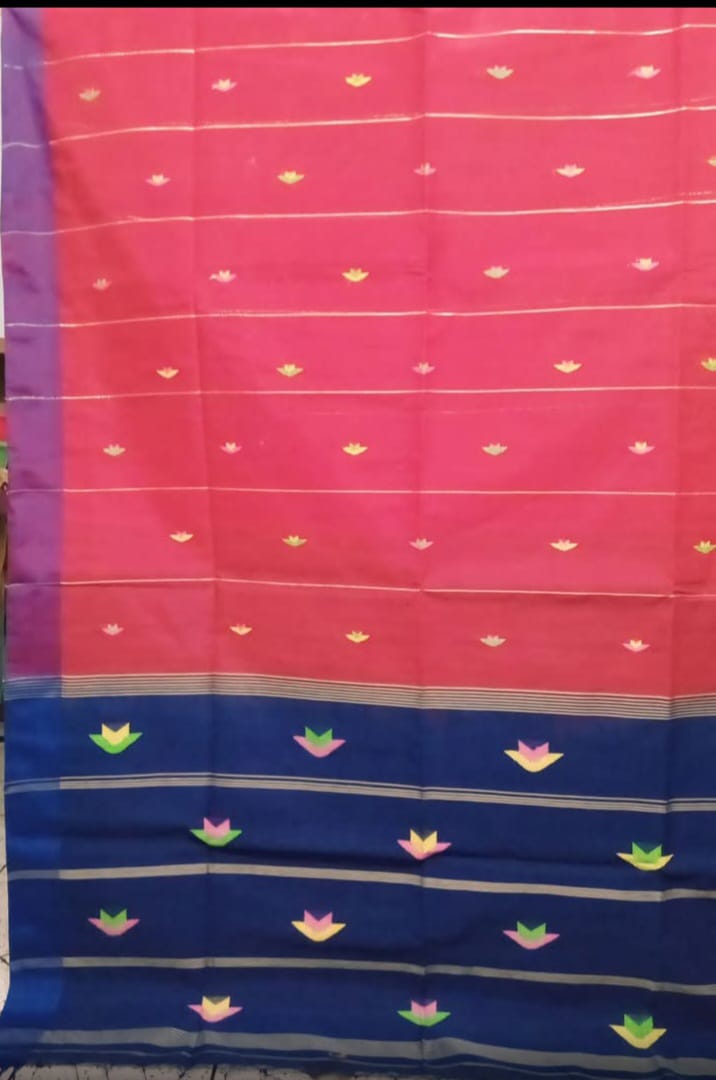 Slub Cotton ‍Saree - Thumbnail 2