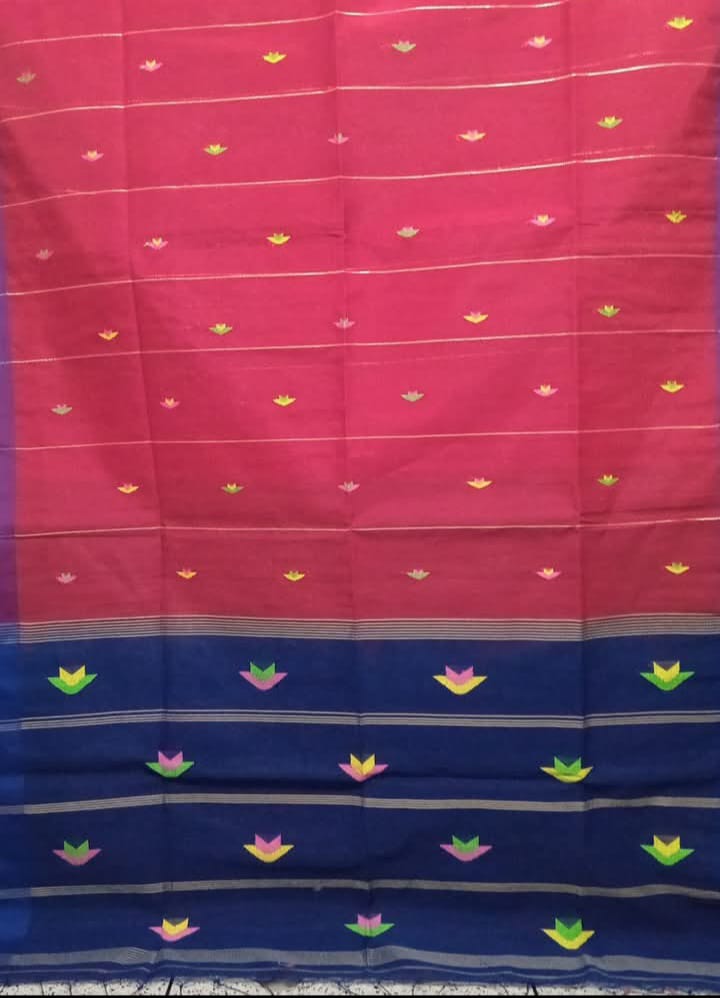 Slub Cotton ‍Saree - Thumbnail 3