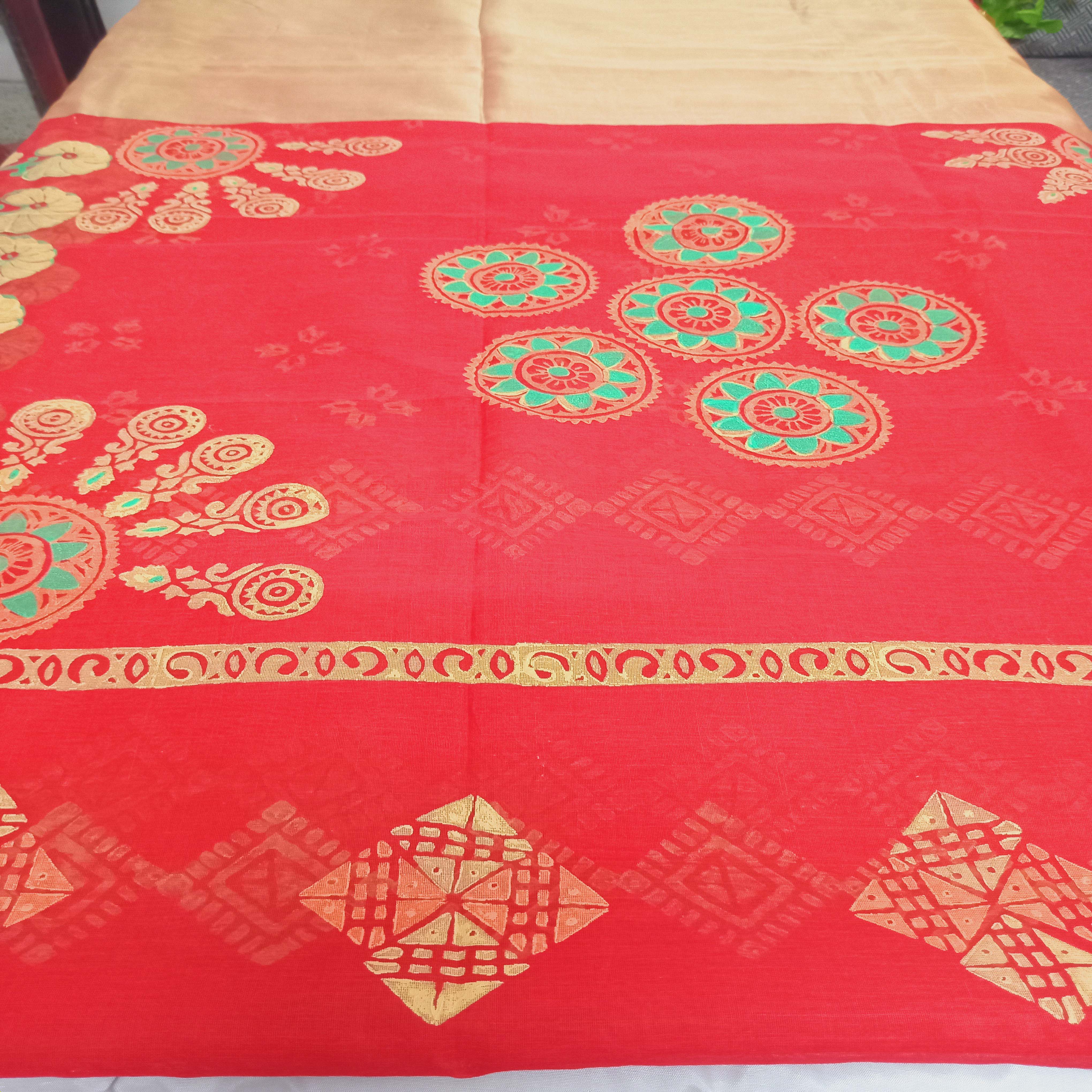 Block Print Saree - Thumbnail 2